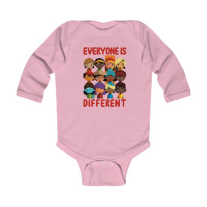 Everyone Is Different, Celebrating Diversity and Inclusion Infant Long Sleeve Bodysuit