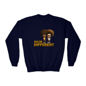 OK2B Different, Celebrating Diversity and Inclusion Youth Crewneck Sweatshirt