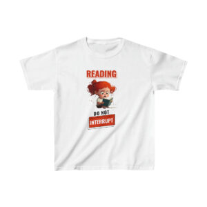 Reading Do Not  Interrupt United in Our Differences, Kids Heavy Cotton T-Shirt