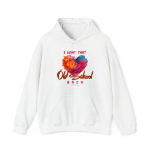 I Want That Old School Back Heart Hoodie by Mykah Montgomery
